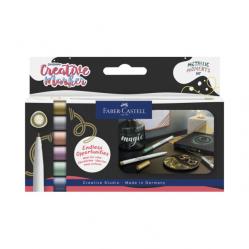Faber-Castell - Creative Marker Gofa 1.5 - Metallic Moments - 6 pcs (161107) - Toys