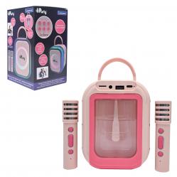 Lexibook - Pink Bluetooth karaoke with 2 wireless microphones () - Toys