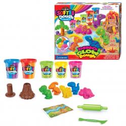 Cra-Z-Art - Softee Dough Dino Neon Dough Set (CRDOUGH11) - Toys