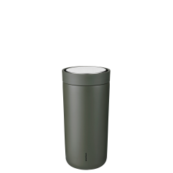 Stelton - To Go Click Vacuum Insulated Cup - Soft Dark Forest - 0.4 l - Home and Kitchen