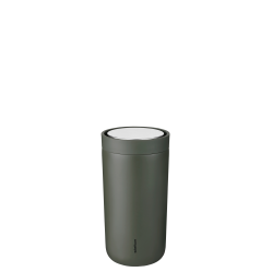 Stelton - To Go Click Vacuum Insulated Cup - Soft Dark Forest - 0.2 l - Home and Kitchen