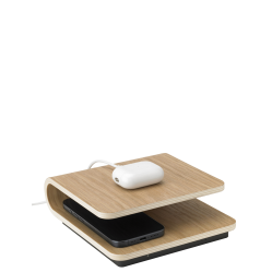 Stelton - Ro Wireless Charger - Oak - Electronics