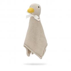 Vanilla Copenhagen - Cuddle Cloth - Duckling - Oyster Grey - 30 x 30 cm - Baby and Children
