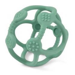 Magni - Teether ball in LFGB silicone, dusty green (3026) - Toys