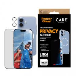 PanzerGlass - CARE 3-in-1 Flagship Privacy Bundle - iPhone 17 - Electronics