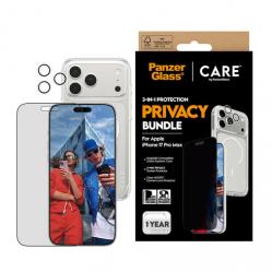 PanzerGlass - CARE 3-in-1 Flagship Privacy Bundle - iPhone 17 Pro Max - Electronics