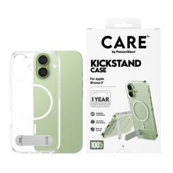 PanzerGlass - CARE Feature Case Transparent w. Kickstand & MagSafe - iPhone 17 - Electronics