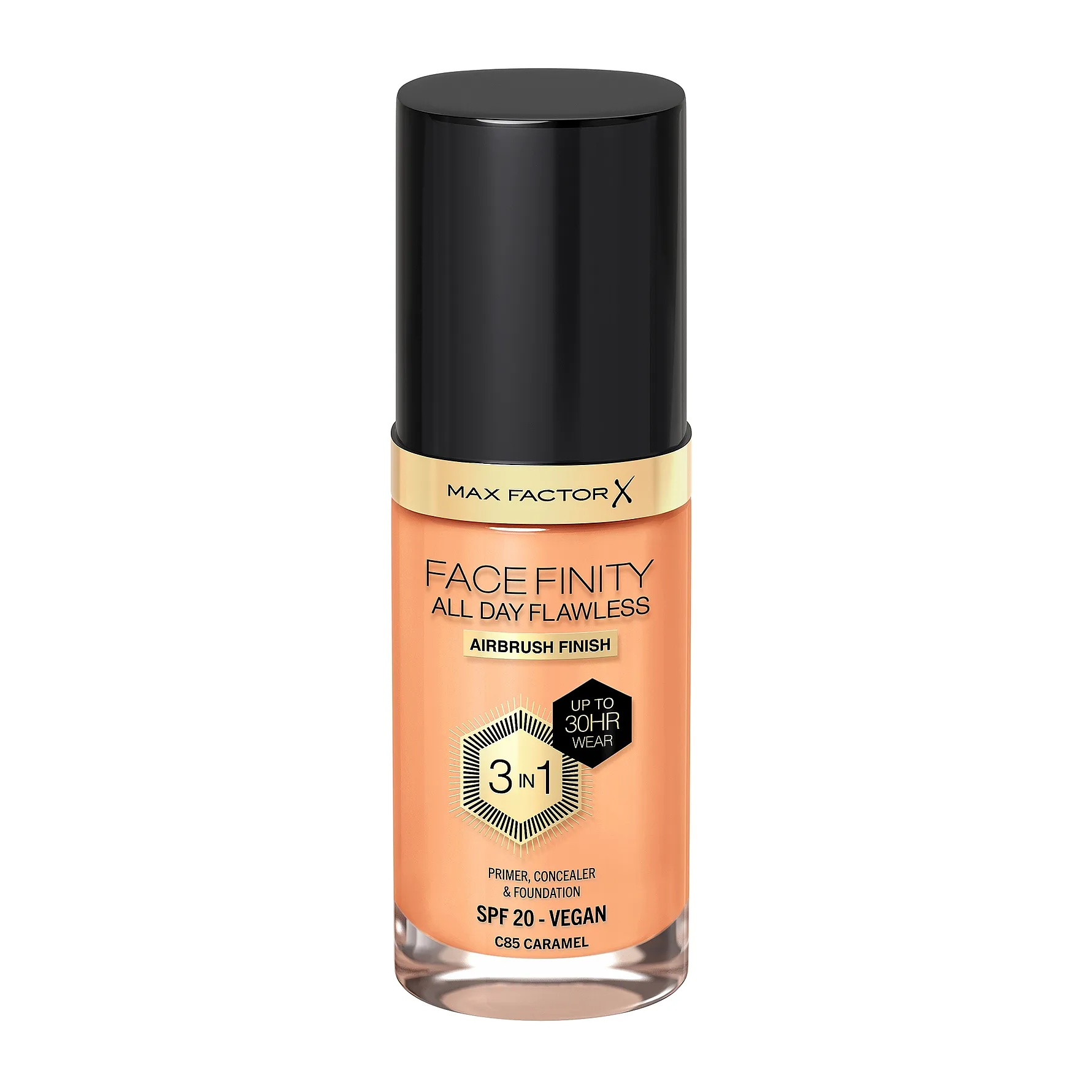 Max Factor - Facefinity All Day Flawness 3in1 Liquid Foundation - 85 Caramel - Beauty