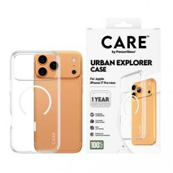 PanzerGlass - CARE Flagship Case Transparent Urban Explorer w. White MagSafe - iPhone 17 Pro Max - Electronics