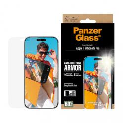 PanzerGlass - Anti-Reflective Armor Screen Protector - iPhone 17 Pro - w. EasyAligner - Electronics