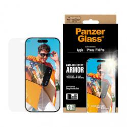 PanzerGlass - Anti-Reflective Armor Screen Protector - iPhone 17/iPhone 16 Pro - w. EasyAligner - Electronics