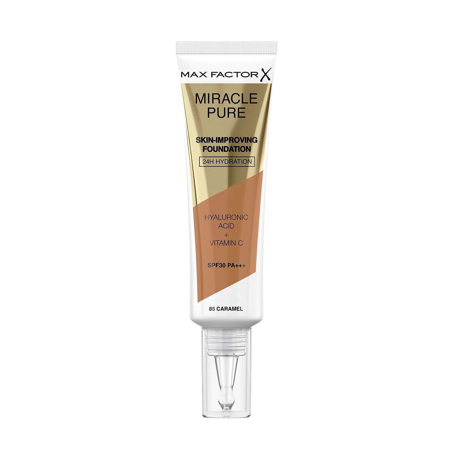 Max Factor - Miracle Pure Skin-Improving Foundation - 085 Caramel - Beauty