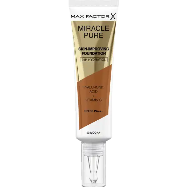 Max Factor - Miracle Pure Skin-Improving Foundation - 93 Mocha - Beauty