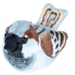 Wild Republic - Plush Toy Bird With Sound 18 cm House Sparrow (808022) - Toys