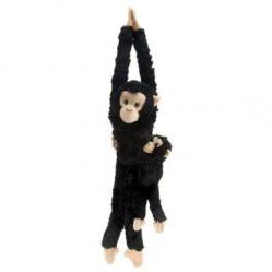 Wild Republic - Plush Toy Hanging Monkeys Chimpanzee Monkey With Baby (808137) - Toys