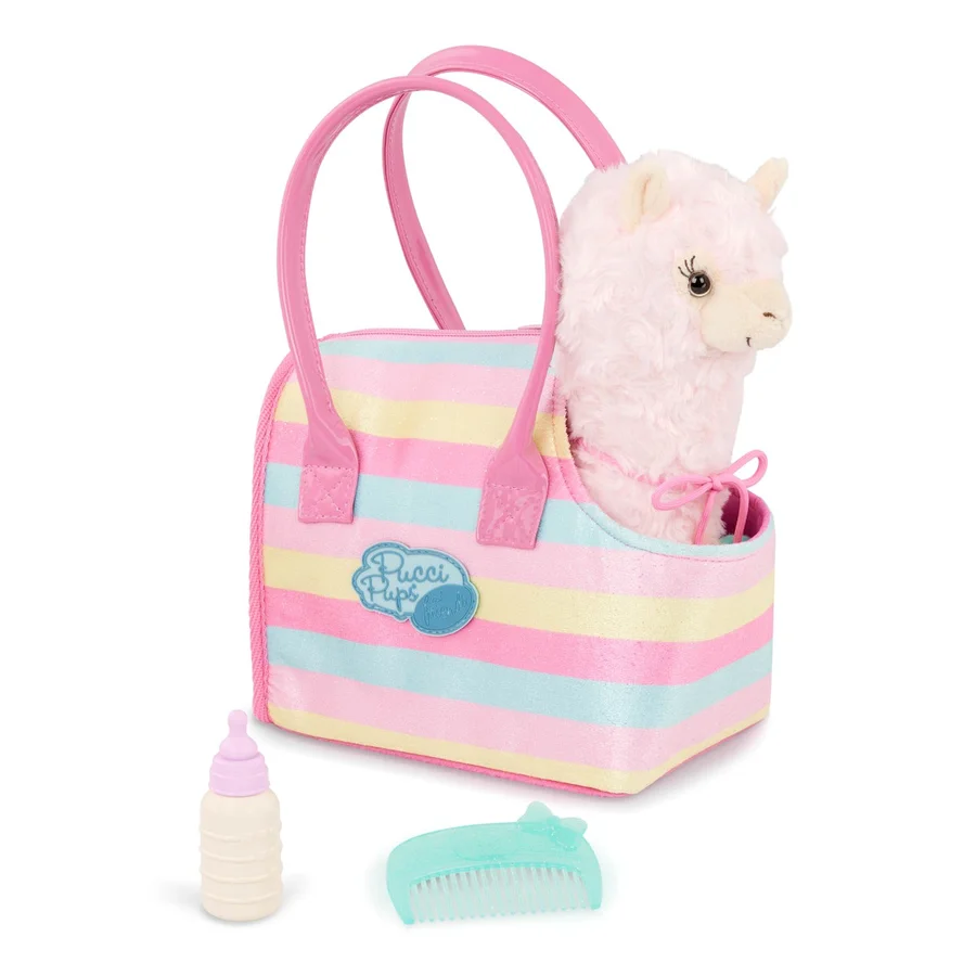 Pucci Pups - Striped Bag & Llama (708424) - Toys