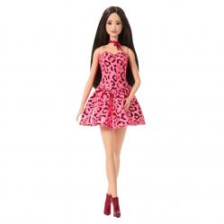 Barbie - Fashionista Doll Pink Leopard Brunette (JJN59) - Toys