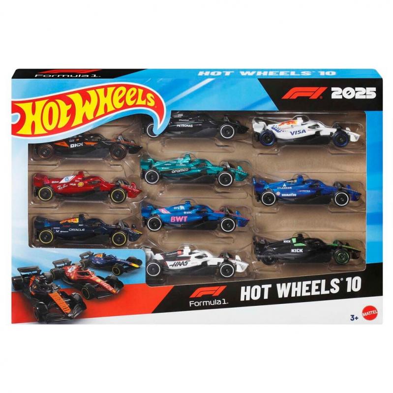Hot Wheels - F-1 Racing 1:64 10-Pack (JMM24) - Toys Hot Wheels - F-1 Racing 1:64 10-Pack (JMM24) - Toys
