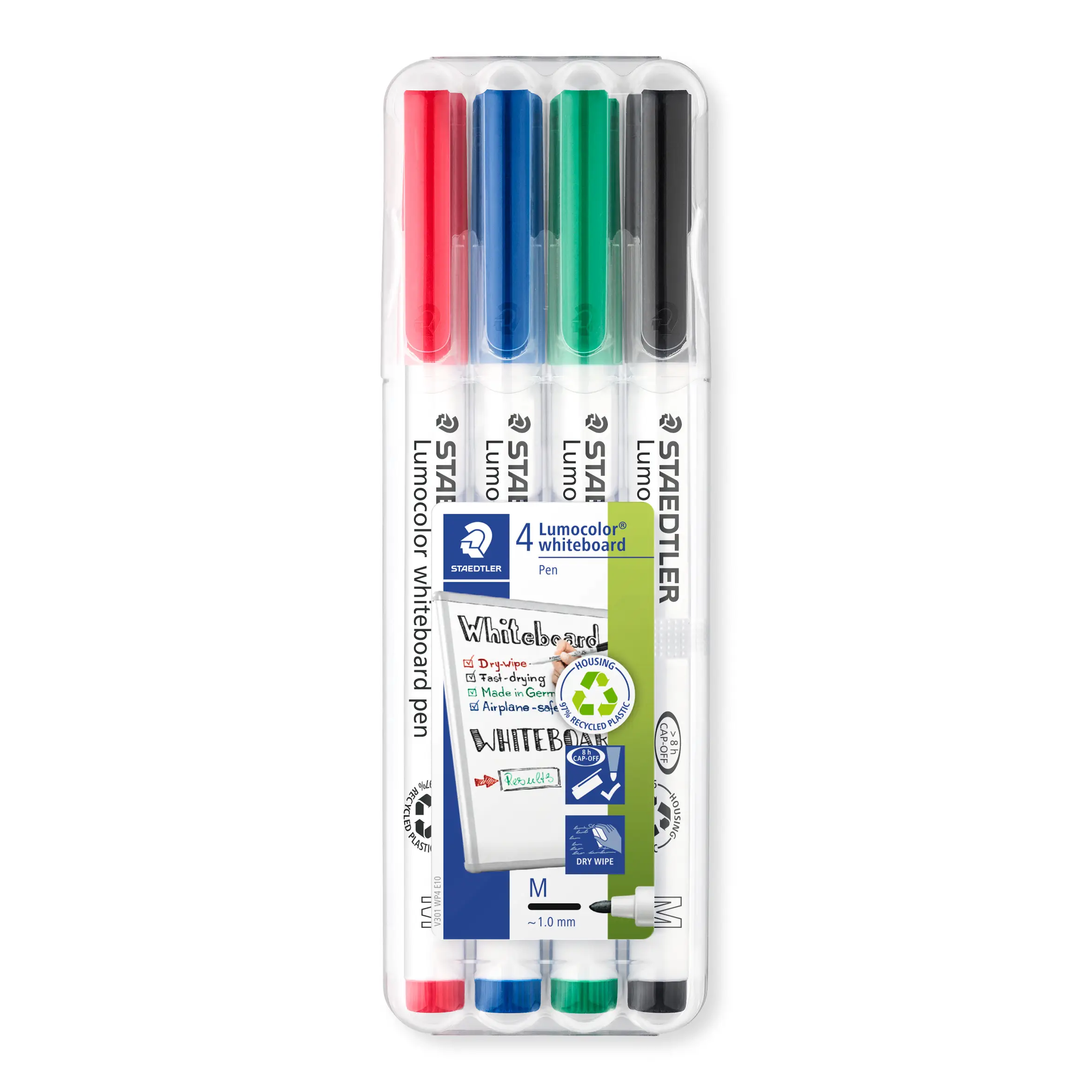 Staedtler - Lumocolor whiteboard marker - 4 pc asst. (301 WP4) - Office and School Supplies