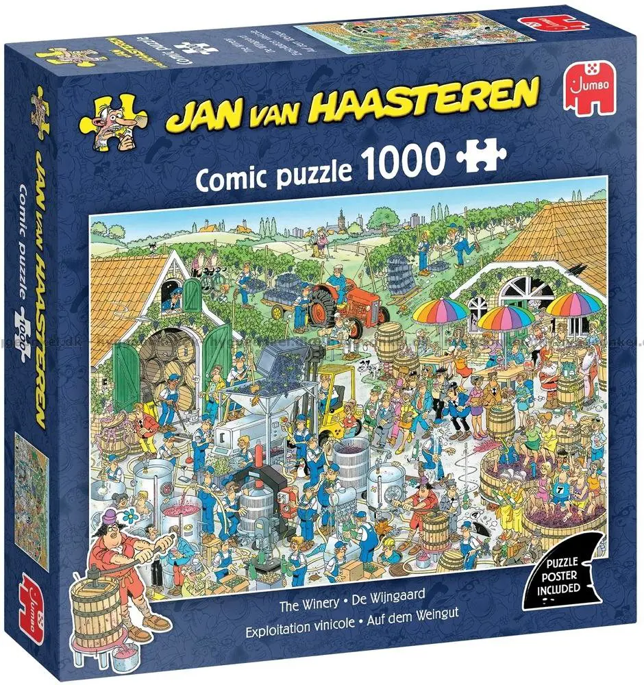 Jan Van Haasteren - The Winery,  1000 Piece Puzzle (JUM9095) - Toys