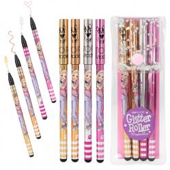 Topmodel - Glitter Gel Metallic Pen Set - Gold, Silver, Bronze, Rose Gold (0412744) - Toys