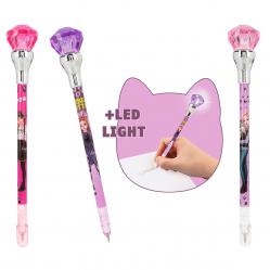 Topmodel - TOPModel Ballpen With Light Rebel Kitty - Purple, Pink (0413180) - Toys