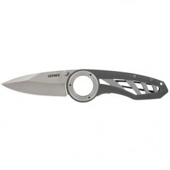 Gerber Remix Folding Knife with Pocket Clip, Blade Length: 7.3 cm, Grey, 31-003640 - Sport and Outdoor