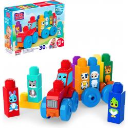 Mega Blocks – Build & Match Animal Tractor (JKG33) - Toys