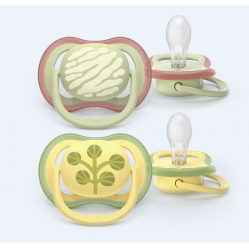 Philips Avent - Ultra air soother, 18m+, light green/yellow - Baby and Children