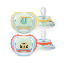 Philips Avent - Ultra air soother, Nighttime, 0-6m, light blue/light green - Baby and Children
