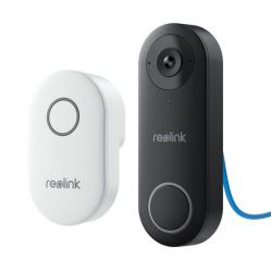 Reolink – Video Doorbell PoE Smart 2K+ (D340P) – Black - Electronics