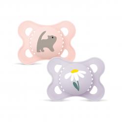 MAM - Original Silk Pacifier 2-Pack - Pink - 0-6m - Baby and Children