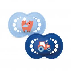 MAM - Original Natural Rubber Pacifier - Blue - 6-16 months - Baby and Children