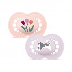 MAM - Original Silk Pacifiers - Pink - 16-36 months - Baby and Children