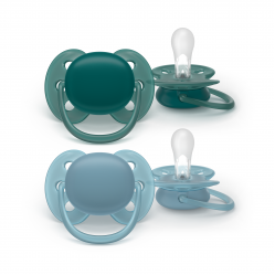 Philips Avent - Ultra soft soother, 18+, Beige/light green - Baby and Children