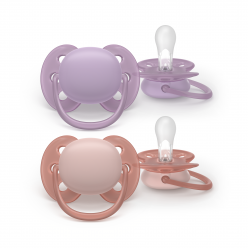 Philips Avent - Ultra soft soother, 6-18m,  purple and pink - Baby and Children