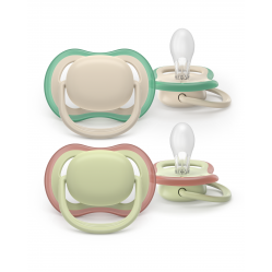 Philips Avent - Ultra air soother, 6-18m, light beige/light green - Baby and Children