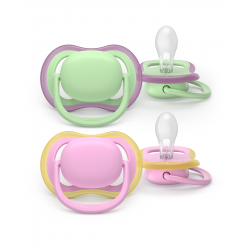 Philips Avent - Ultra air soother, 6-18m, Green/pink - Baby and Children