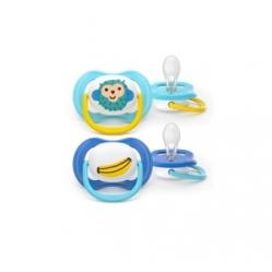 Philips Avent - Ultra air soother, 6-18 m, yellow/blue - Baby and Children