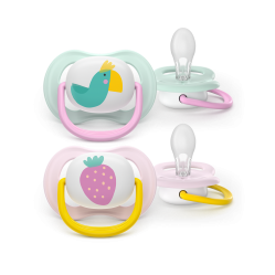 Philips Avent - Ultra air soother, 0-6 m, Light green/light red - Baby and Children