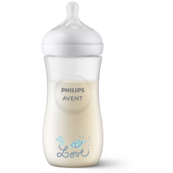 Philips Avent - Baby Bottle, 1 Bottle, 11oz/330ml, fast Flow Nipple, 6m+ - Baby and Children