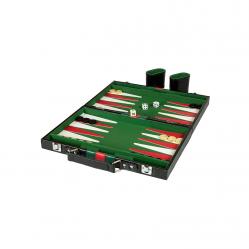 Backgammon in leather case (10416) - Toys