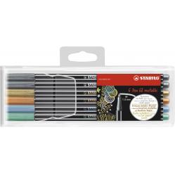 Stabilo - Pen 68 Metallic, 6 pcs (204041) - Toys