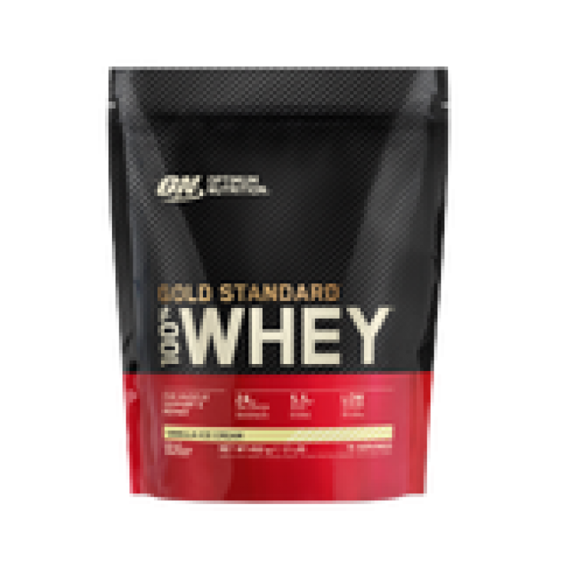 Optimum Nutrition - Gold Standard 100% Whey - Vanilla Ice Cream - 450 g - Health and Personal Care Optimum Nutrition - Gold Standard 100% Whey - Vanilla Ice Cream - 450 g - Health and Personal Care
