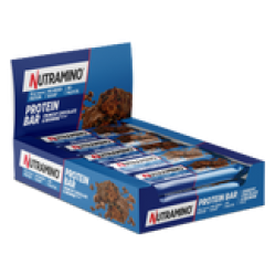 Nutramino - 12x Proteinbar Chocolate Brownie - Chocolate 59g - Health and Personal Care