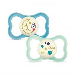 MAM - Air Night Silk 2p Box V - Blue - 16-36m - Baby and Children