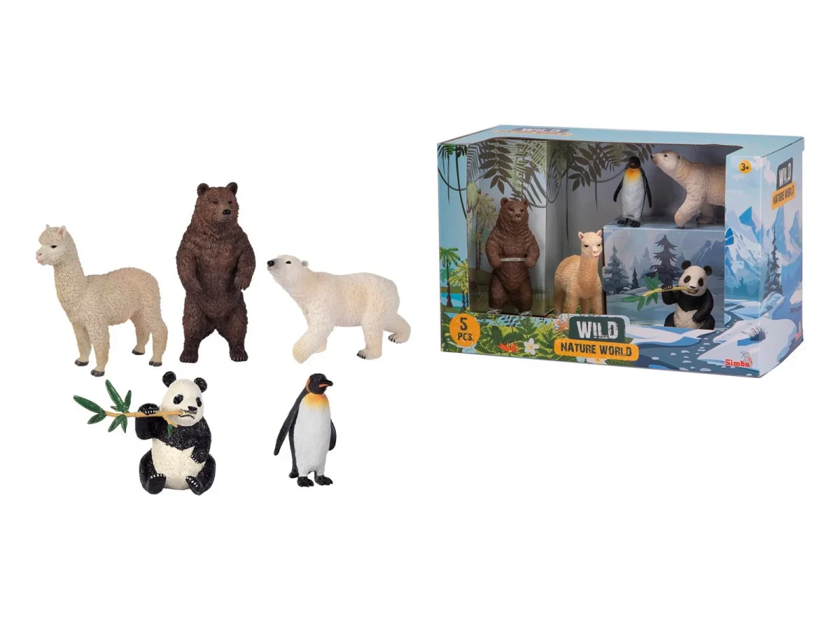 Simba - Nature World - Wild Animals Set (104343104) - Toys