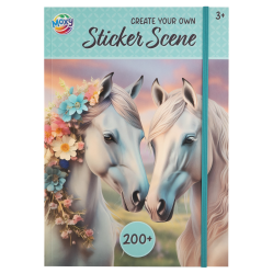 Moxy - Horse sticker scene book a4, 200+ stickers (190003) - Toys
