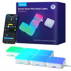 Govee - Smart Mini Panel Lights Extension 6-Pack – Expand Your Creative Lighting Setup - Electronics