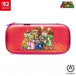 PowerA - Slim Case for Nintendo Switch 2 - Mario and Friends, Officially Licensed, Protective Case, Holds 10 Game Cards - Nintendo Switch 2